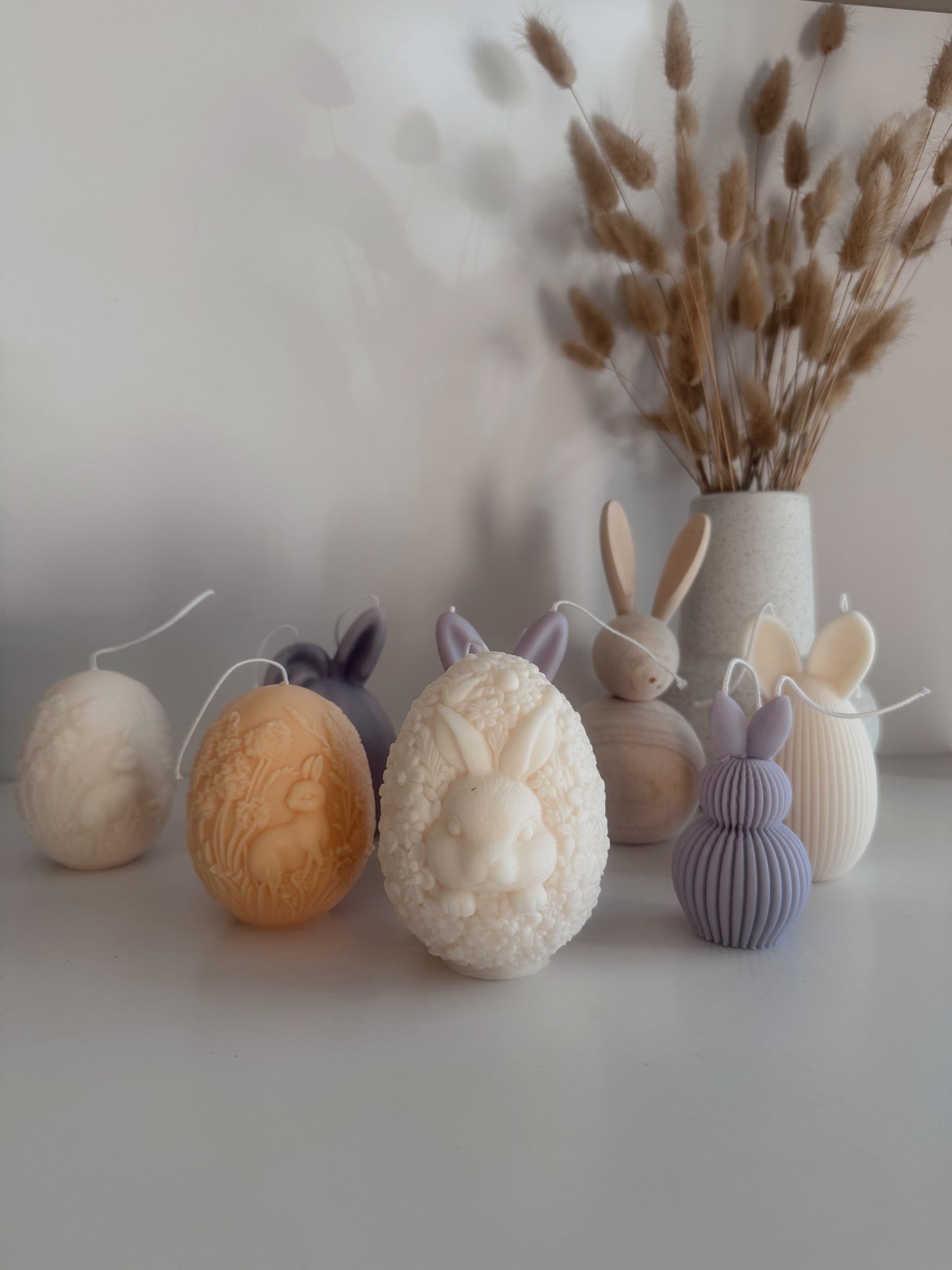 Bunny in Flower Egg Candle