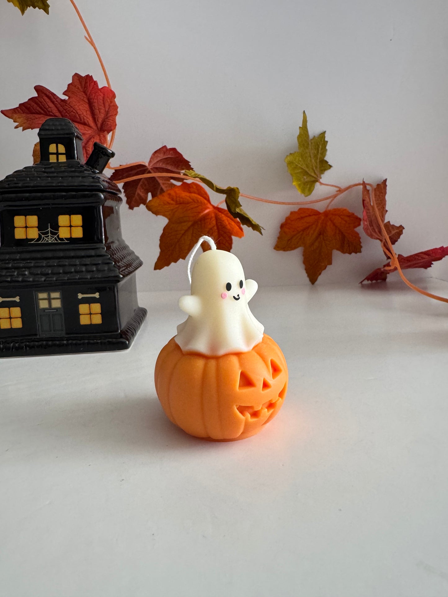 Happy Ghost in Pumpkin