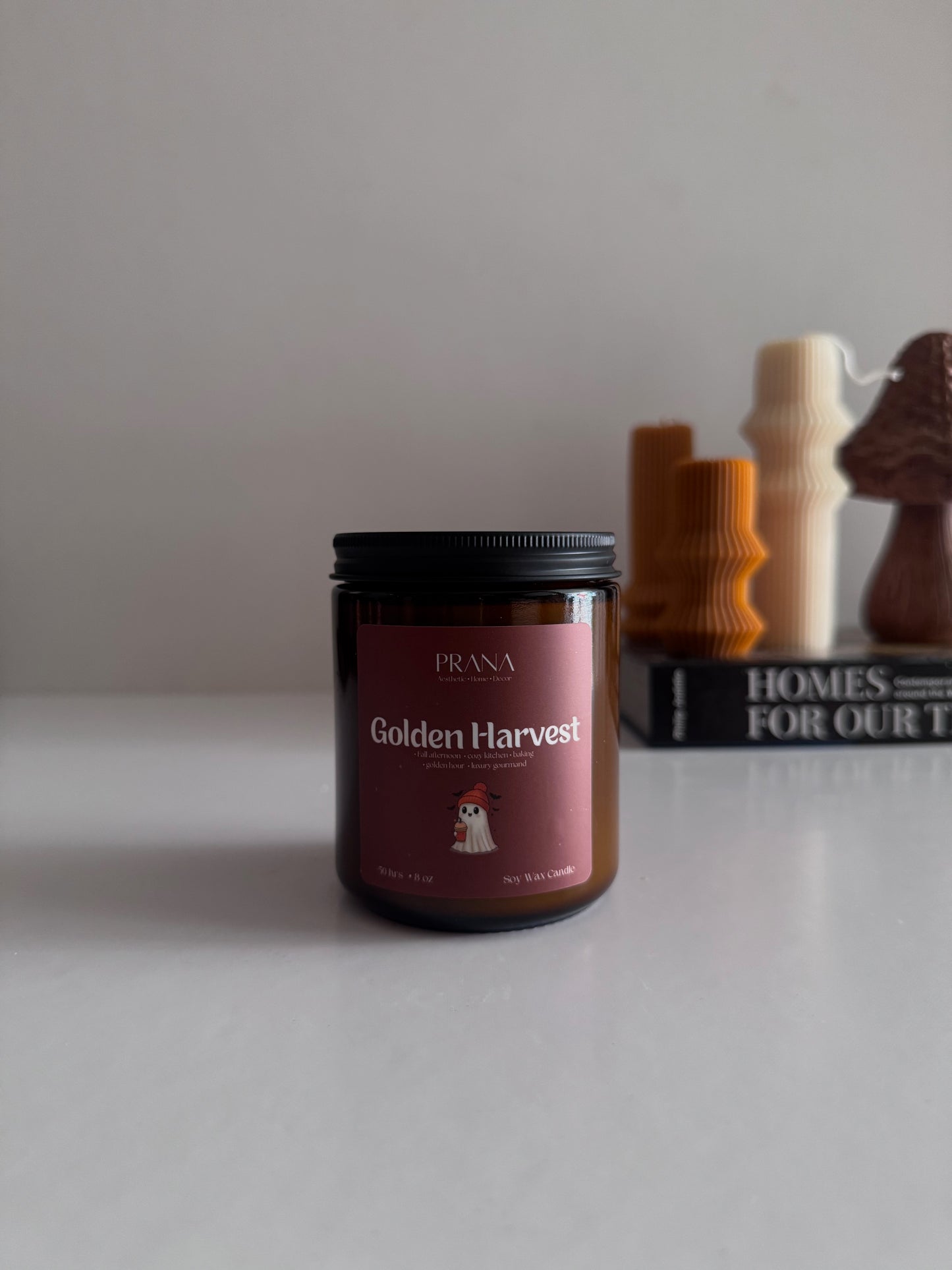 Golden Harvest Candle Jar