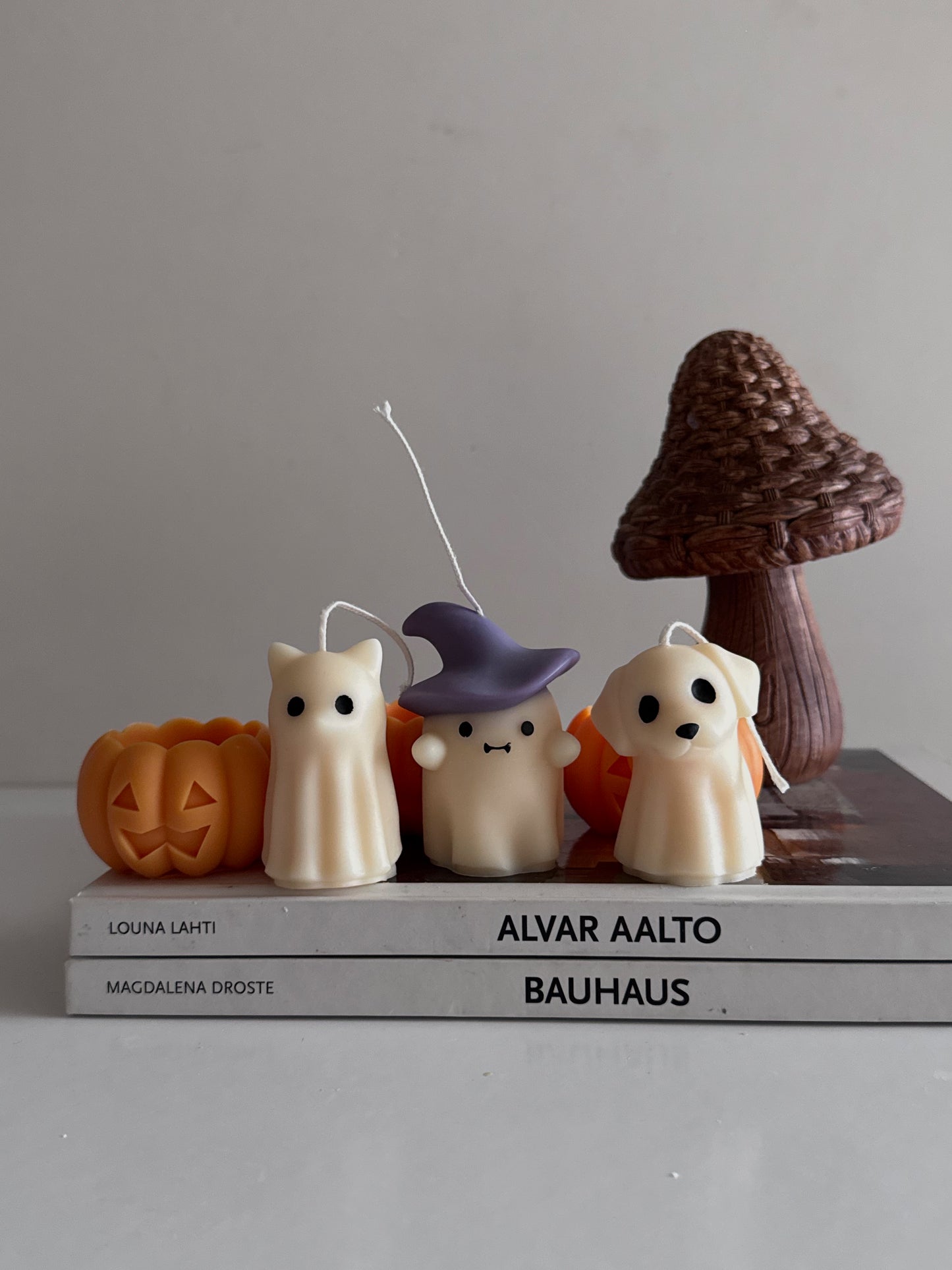 Cat in Pumpkin Candle