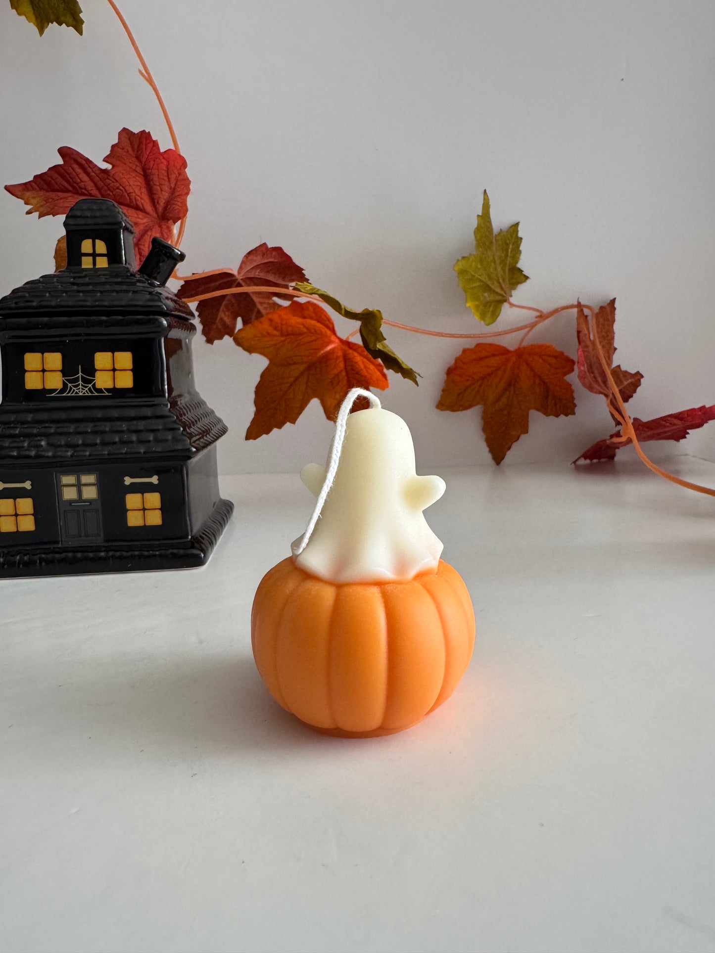 Happy Ghost in Pumpkin