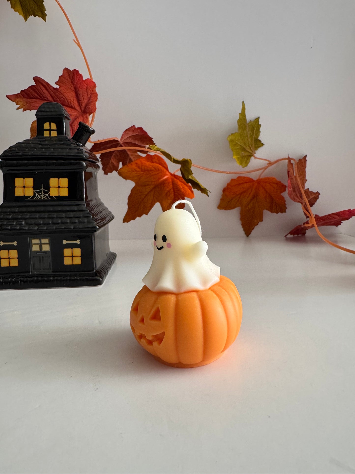 Happy Ghost in Pumpkin