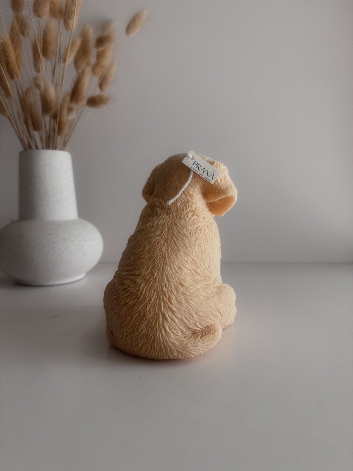 Golden Retriever Puppie Candle