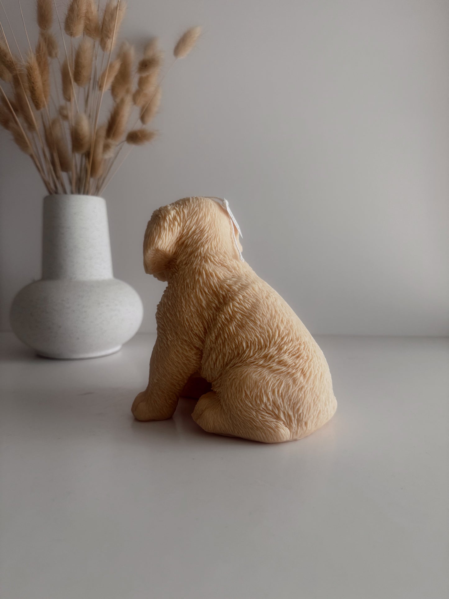 Golden Retriever Puppie Candle
