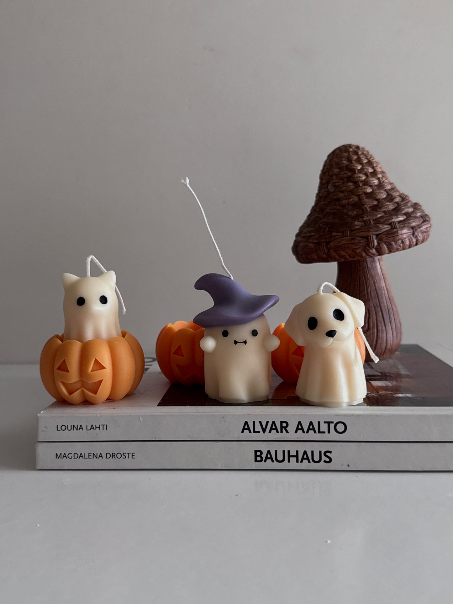 Cat in Pumpkin Candle